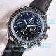 Swiss Replica Omega Speedmaster Moonwatch Calibre 3861 Black Leather Strap (2)_th.jpg